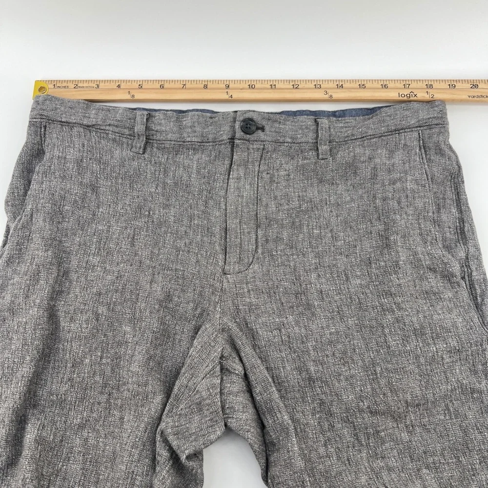 Banana Republic Aiden Shorts Mens 36 Grey Khaki Bundle 2 Pairs‎